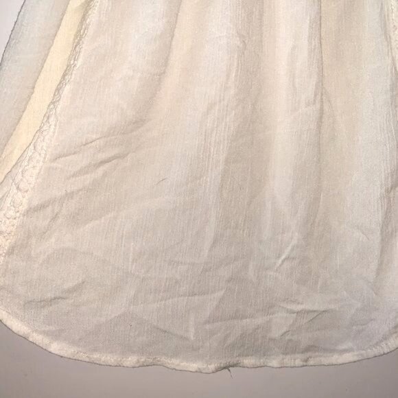 Maurices Womens Ivory Lace Trim Sleeveless Tank Top With Crochet Details - Size - Picture 4 of 8